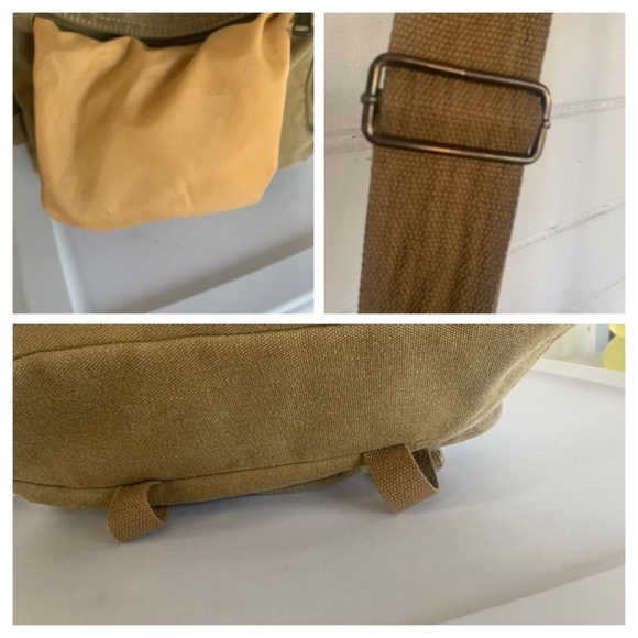 Eurosport Bags Eurosport Unisex Canvass Messenger Khaki Bag Poshmark